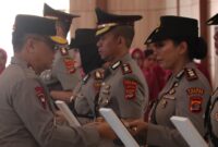 Dua Polwan turut dilantik menjadi Kapolres oleh Kapolda Lampung Irjen Helmy Santika, Sabtu 19 April 2025 | Dok. Humas Polda Lampung.