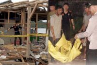 Kolase foto saat polisi melakukan identifikasi TKP dan saat mengevakuasi korban ke rumah sakit, Senin 21 April 2025 | Dok. Istimewa.