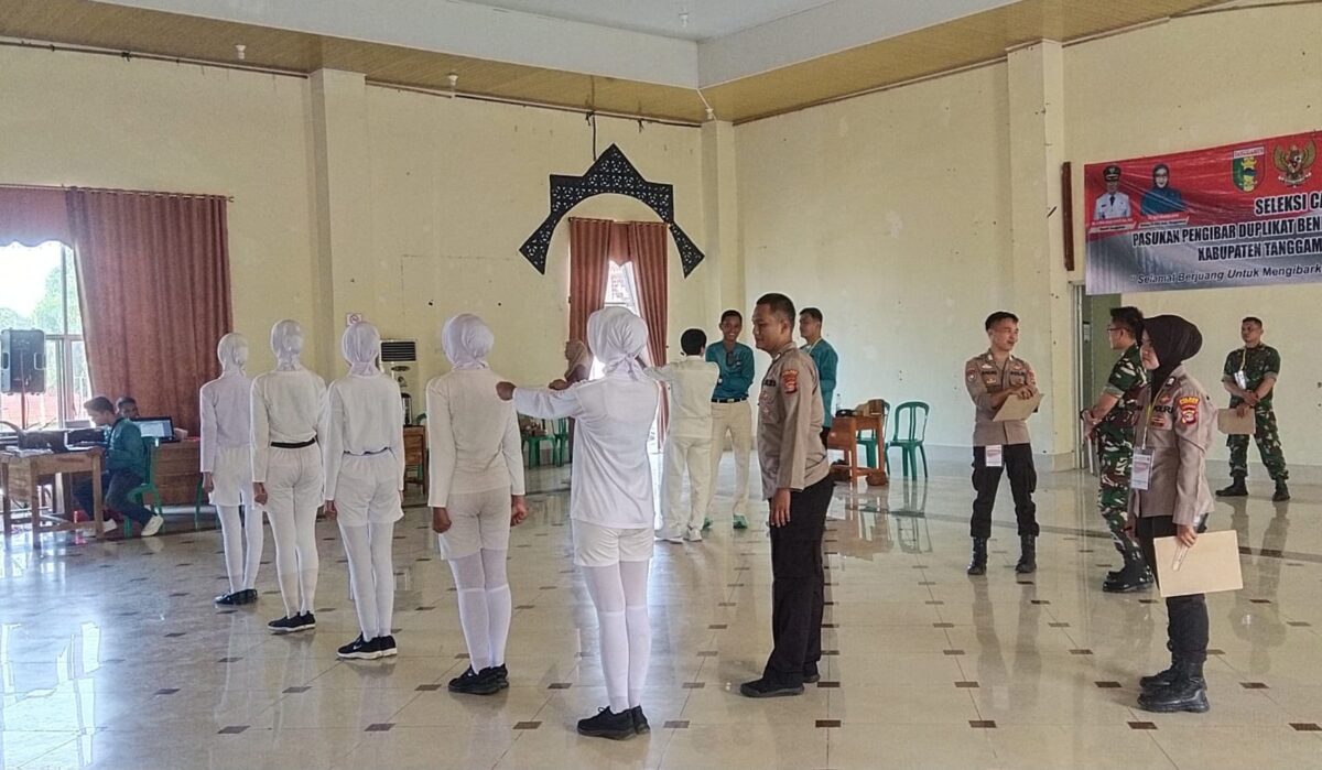 Pelaksanaan Seleksi Paskibraka Tanggamus di Islamic Center Kota Agung, Selasa 22 April 2025 | Dok. Humas Polres Tanggamus.