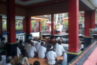Pelaksanaan Ibadah Gulangan Umat Hindu di Semaka, Tanggamus, Rabu 23 April 2025.