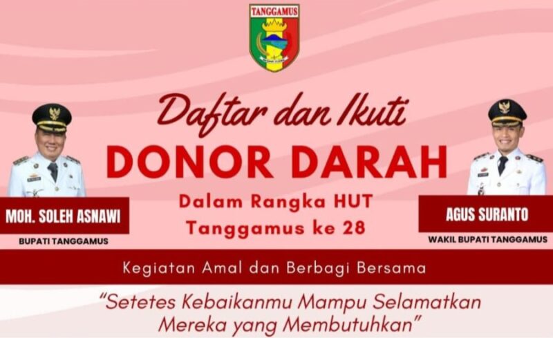 Flyer Donor Darah RSUD Batin Mangunang, Tanggamus | Dok. Ist.