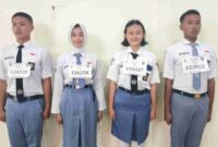 Empat Pelajar Terpilih Perwakilan ke Provinsi Paskibraka Tanggamus.