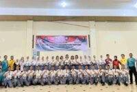 33 pelajar terpilih menjadi Paskibraka Tanggamus saat foto bersama di Aula Islamic Center Kota Agung Tanggamus, Rabu 23 April 2025 |