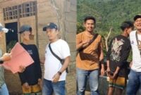 Kolase foto saat tersangka ditangkap Satreskrim Polres Pringsewu, Sabtu 26 April 2025 | Dok. Humas Polres Pringsewu.