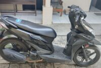 Motor honda beat tak bertuan yang ditemukan warga di dekat tugu gajah, Gading Rejo, Pringsewu | Dok. Humas Polres Pringsewu.