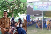 Wakil Bupati Tanggamus Agus Suranto saat meninjau  inovasi Pelayanan Publik Terpadu di Lapangan Way Jaha, Pugung, Tanggamus, Selasa 29 April 2025 | Asrul Ariski/Media Prioritastv.com.
