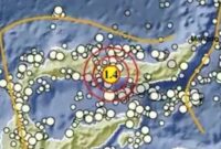 Gempa Laut Boalemo Gorontalo | Dok. BMKG.