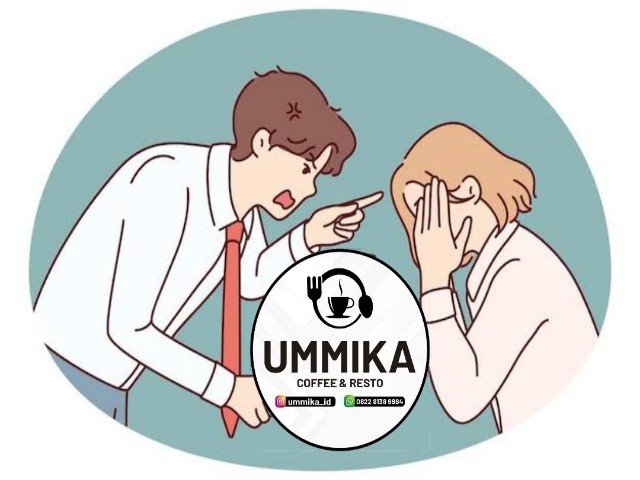 Ilustrasi:
Tekanan dan intimidasi di tempat kerja, menggambarkan dugaan perlakuan kasar yang dialami mantan karyawan Kafe Ummika.