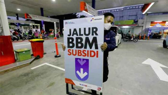 Ilustrasi BBM Subsidi.