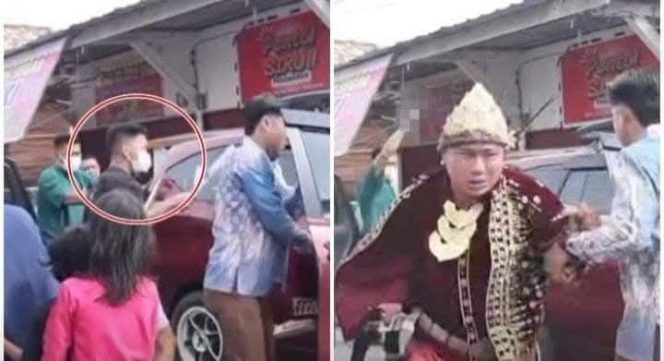 Kolase foto Detik-detik Pengantin Pria Dibacok Palembang, Minggu 11 Mei 2025 |