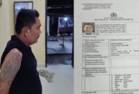 Kolase foto pelaku Ferdi yang ditangkap Polsek Wonosobo dan surat Daftar Pecarian Orang (DPO) Polda Metro Jaya | Dok. Humas Polres Tanggamus.