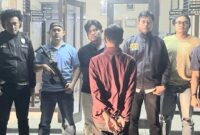 Tersangka PP setelah ditangkap Polsek Sekincau, Lampung Barat, Jumat 2 Mei 2025 | Dok. Humas Polres Lampung Barat.