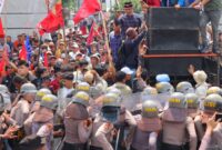 Lukai 10 Polisi saat Demo Aliansi Masyarakat Peduli Petani Singkong Ricuh di Kantor Gubernur Lampung, Pelaku Akan Diproses Hukum