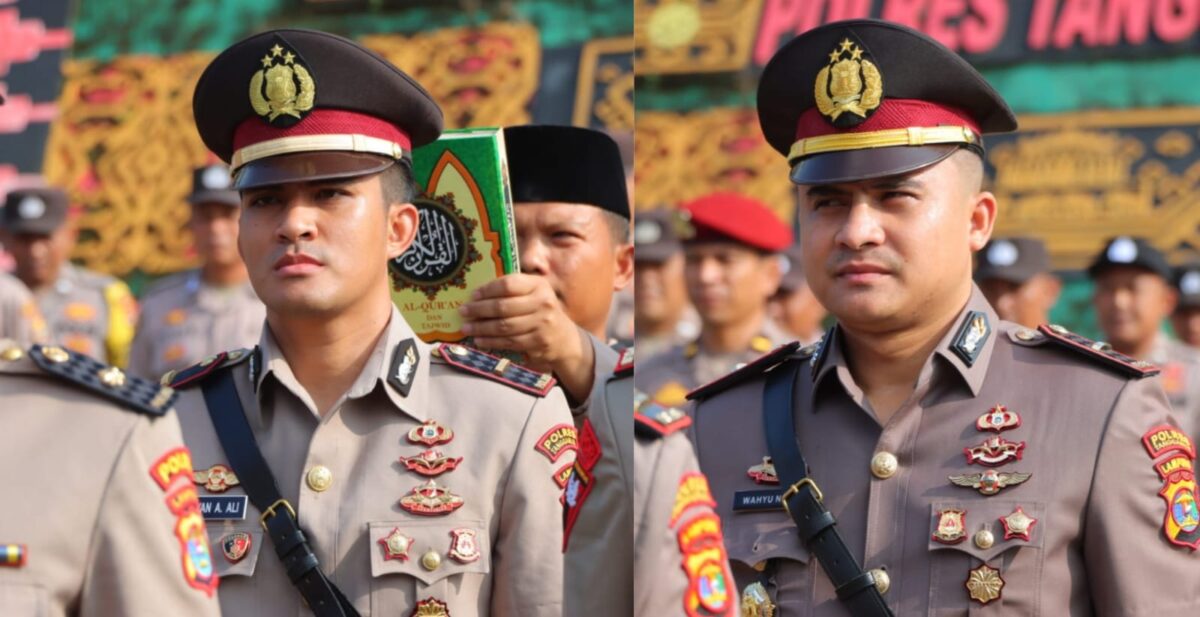 Kolase foto Kapolsek Pugung Ipda Alfian Almasruri Ali dan Kapolsek Cukuh Balak Ipda Wahyu Fajar Dinata | Dok. ist.