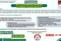 Flyer Layanan Dinas Kependudukan dan Catatan Sipil di Cukuh Balak.