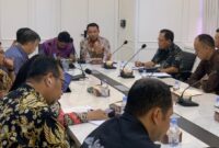 Bupati Lampung Barat Parosil Mabsus saat tandang ke Kemenpora di Jakarta, Jumat 9 Mei 2025.