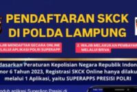 Flyer Pembuatan SKCK di Polda Lampung | Ist.