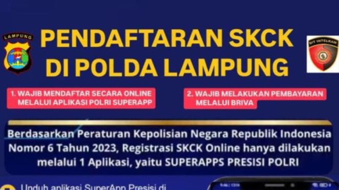 
					Flyer Pembuatan SKCK di Polda Lampung | Ist.
