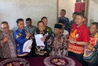 Tim Verifikasi Provinsi Lampung dan Pemkab Tanggamus dalam kunjungan proses pemekaran pekon di Pekon Dadapan, Sumberejo, Tangamus |