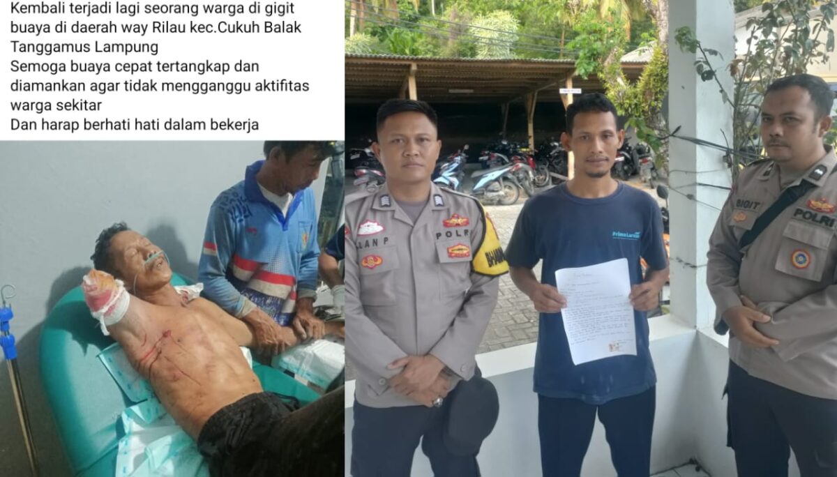 Kolase foto postingan Muklis di salah satu group terkait informasi Hoax dan saat anggota Polsek Cukuh Balak meminta konfirmasi, Rabu 28 Mei 2025 | Herdi/Media Prioritastv.com.