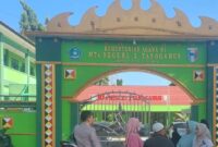 Pintu Gerbang Utama MTs Negeri 1 Tanggamus diabadiikan, Sabtu 31 Mei 2025 | Herdi/Media Prioritastv.com.