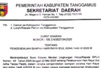 Surat Edaran Pemkab Tanggamus.