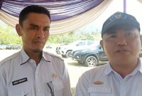 Kadis Perikanan Tanggamus Darma Setiawan saat memberikan keterangan pers usai penanaman Mangrove di Pematang Sawa, Rabu 7 Mei 2025 | Edi Hidayat/Media Prioritastv.com.