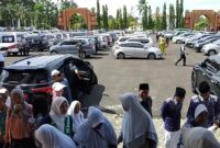 Pelepasan Calon Haji Tanggamus di Masjid Nurul Faidzin Islamic Center Kota Agung, Kamis 15 Mei 2025 | Herdi/Media Prioritastv.com.