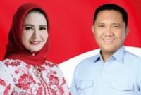 Pasangan Nanda Indira dan Antonius Muhammad dalam Pilkada PSU Pesawaran, Sabtu 24 Mei 2025 |