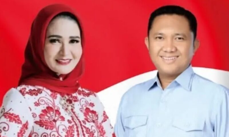 Pasangan Nanda Indira dan Antonius Muhammad dalam Pilkada PSU Pesawaran, Sabtu 24 Mei 2025 |