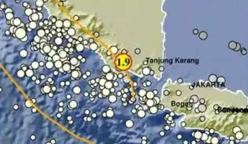 Titik Gempa yang mengguncang Tanggamus, Kamis 29 Mei 2025 | BMKG.