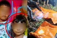 Kolase foto dua anak yang diduga menjadi korban pembunuhan dan saat jasadnya ditemukan, Rabu 14 Mei 2025, malam | Ist.