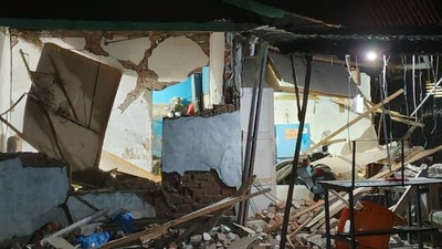 Kerusakan paska gempa Bengkulu, Jumat 23 Mei 2025.