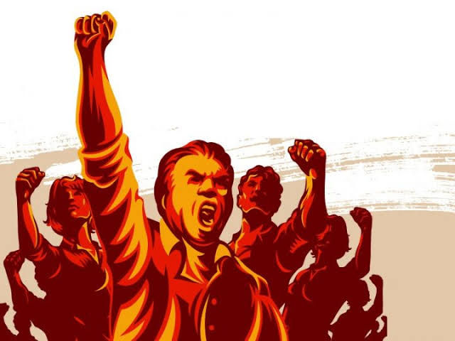 Gambaran semangat perlawanan rakyat terhadap ketidakadilan dan ketimpangan pembangunan. Ilustrasi ini merepresentasikan gelora suara masyarakat yang bangkit, menggenggam harapan dan mengepalkan protes, menuntut perubahan nyata dari pemerintah yang selama ini abai.
