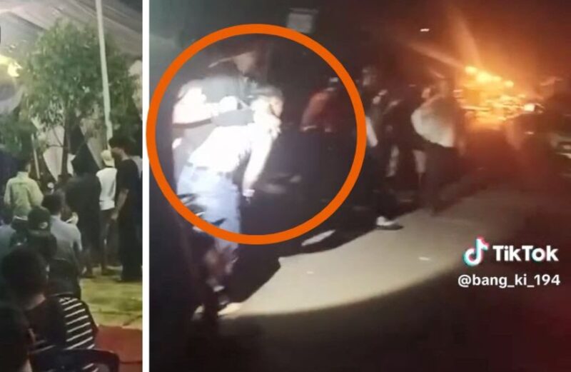 Tangkapan Layar Detik-Detik Polisi Tangkap Pria Yang Membawa Pil Ekstasi saat Nonton Orgen Tunggal.