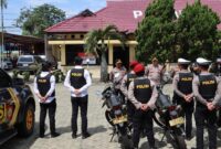 Kapolres Tanggamus AKBP Rahmad Sujatmiko saat memberikan arahan  kepada personil Patroli Perintis Presisi, Senin 2 Juni 2025 | Dok. Humas Polres Tanggamus.