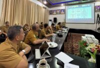 Pelaksanaan rapat Fasilitasi Perubahan Rencana Kerja Pemerintah Daerah (RKPD) Tahun 2025 bersama Tim Fasilitasi Pemerintah Provinsi Lampung, Selasa 3 Juni 2025.