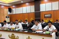 Asisten Perekonomian dan Pembangunan Setda Tanggamus, Hendra Wijaya Mega saat menghadiri RDP terkait SHGB Pasar Kota Agung, Rabu 4 Juni 2025 | Herdi/Media Prioritastv.com.