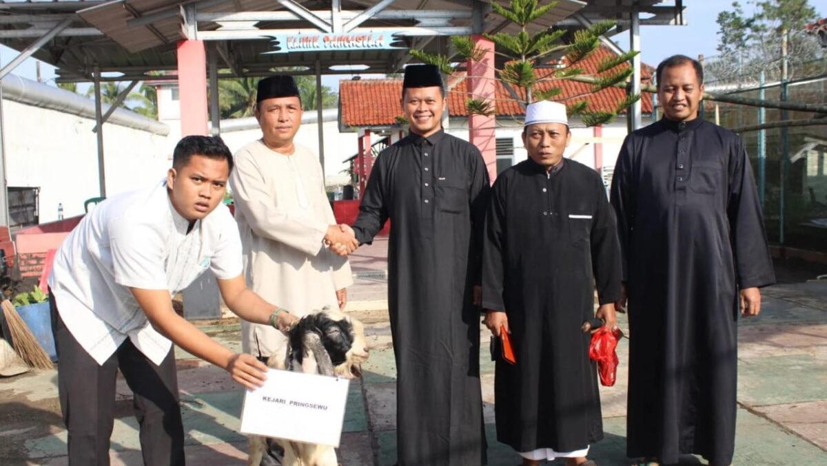 Persiapan pemotongan hewan kurban di Lapas Kelas IIB Kota Agung, Tanggamus, Jumat 6 Juni 2025 | Dok. Lapas Kota Agung.