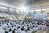 Kesiapan pelaksanaan ujian kenaikan tingkat KKI Tanggamus di GOR Ratu, Kota Agung, Tanggamus, Minggu 8 Juni 2025 | Agus/Media Prioritastv.com.