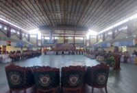 Persiapan pelaksanaan pelantikan pengurus Mabicab Tanggamus di GOR Ratu, Kota Agung, Tanggamus, Rabu 11 Juni 2025 | Herdi/Media Prioritastv.com.