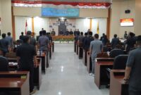 Rancangan Peraturan Daerah (Ranperda) tentang Pertanggungjawaban Pelaksanaan Anggaran Pendapatan dan Belanja Daerah (APBD) Tahun Anggaran 2024 dalam Rapat Paripurna DPRD Kabupaten Tanggamus, Senin (16/6/2025) | Herdi/Media Prioritastv.com.