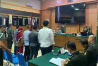 Saksi persidangan kasus penembangan 3 polisi di lokasi sabung ayam Way Kanan | Ist.