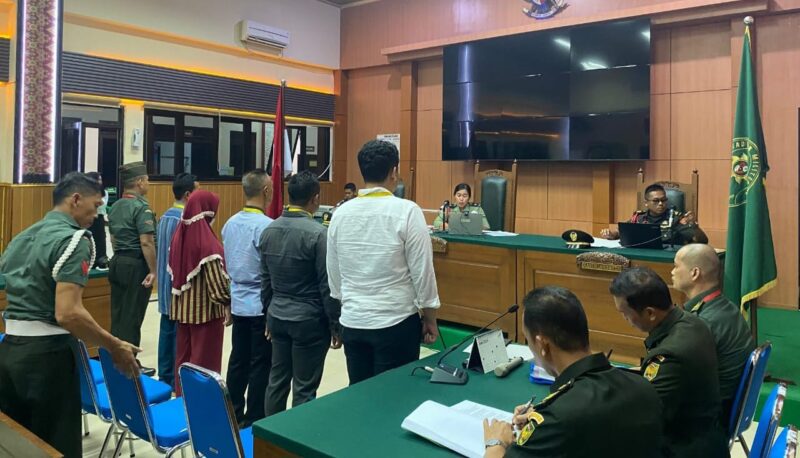 Saksi persidangan kasus penembangan 3 polisi di lokasi sabung ayam Way Kanan | Ist.