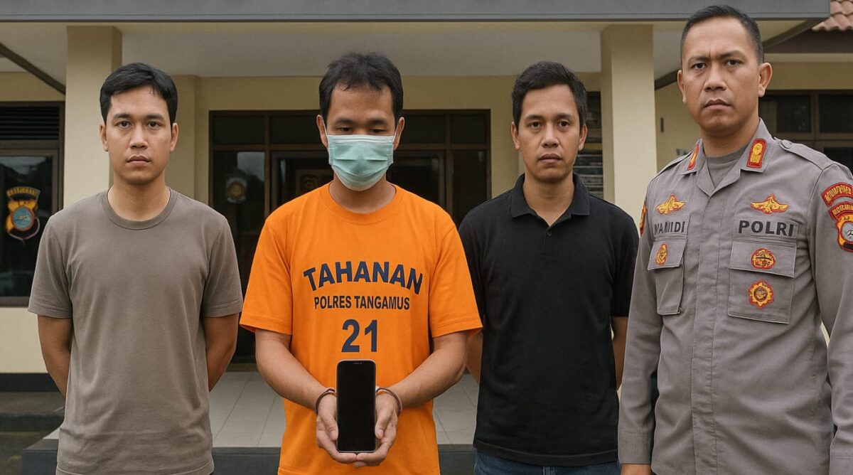Ilustrasi Penangkapan Tersangka Pencuri HP di Limau Tanggamus.