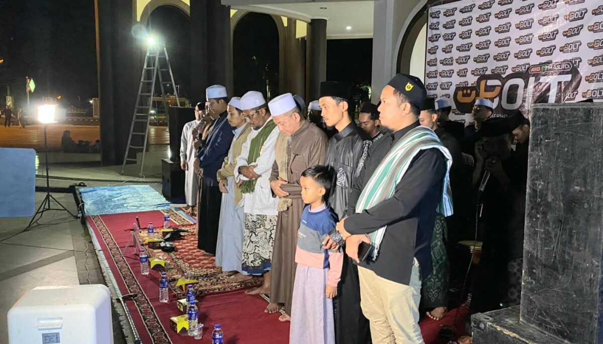 Gebyar Sholawat dan Sharing Time yang digelar di Masjid Agung Taqwa Kota Metro, Minggu 22 Juni 2025, malam | Putra/Media Prioritastv.com.