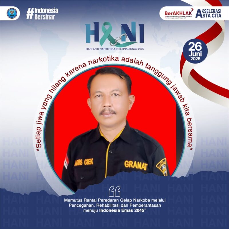 Flyer Ucapan HANI 2025, Ketua GRANAT Tanggamus, Agus Ciek | Ist.