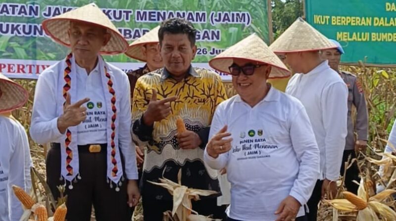 Kakon Gisting Bawah, Sapari saat foto bersama Kajati Lampung dan Bupati Tanggamus, Kamis 26 Juni 2025 | Asrul Ariski/Media Prioritastv.com.
