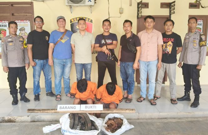 
 Dalam Waktu 3 Jam, Dua Pelaku Curat Dinamo Listrik Ringkus Polsek Banjar Agung