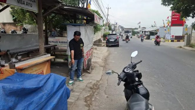 Lokasi kejadian pembegalan seorang penjual kue di Jalan RA Basyid, Tanjung Senang, Bandar Lampung | Ist.